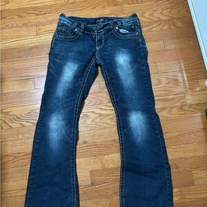 Angels MISS ME Dark Blue Boot Cut Jeans